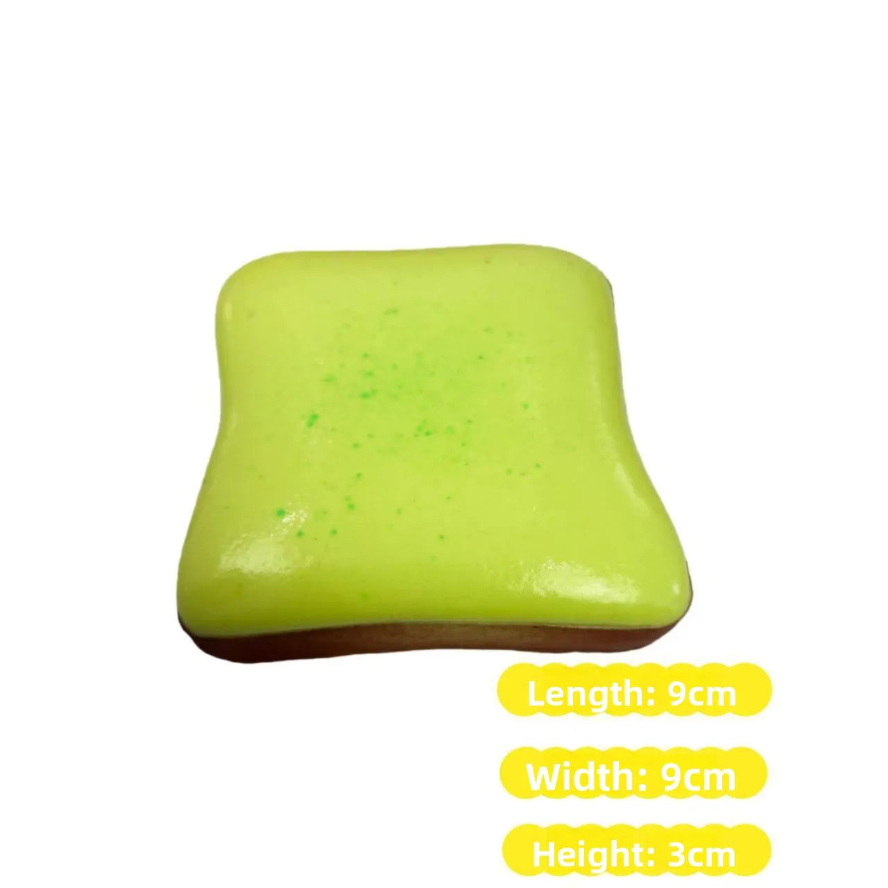 Cream Toast Squishy Stress Relief Toy – Slow Rebound Silicone