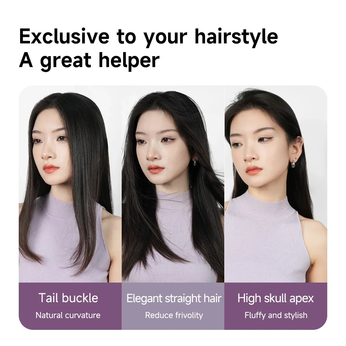 DOCOLAB 2-in-1 Cordless Hair Straightener & Curler Brush