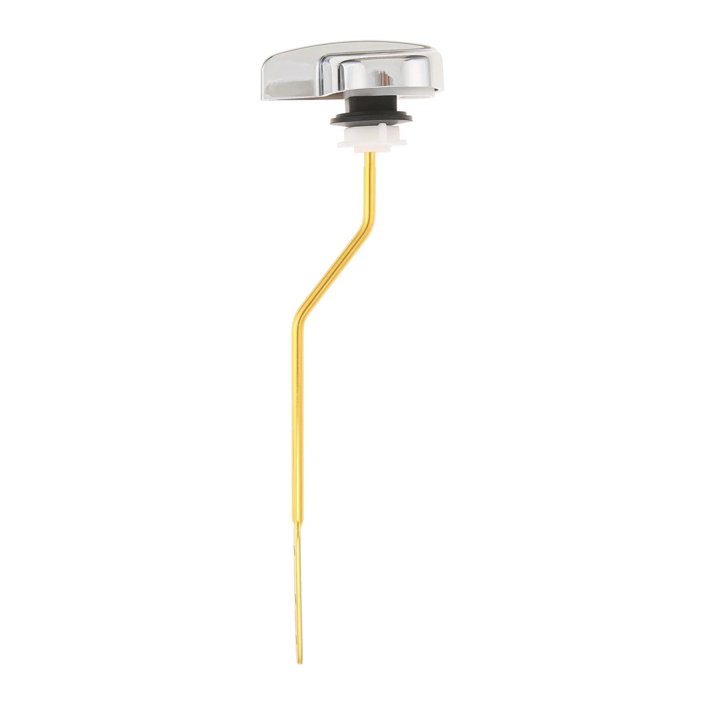 Rust-Proof Chrome Toilet Handle – Side-Mount Curved Lever