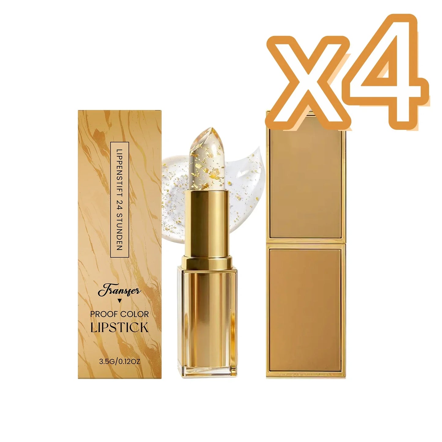 Gold Foil Color Changing Lipstick – Long Wear Moisturizing