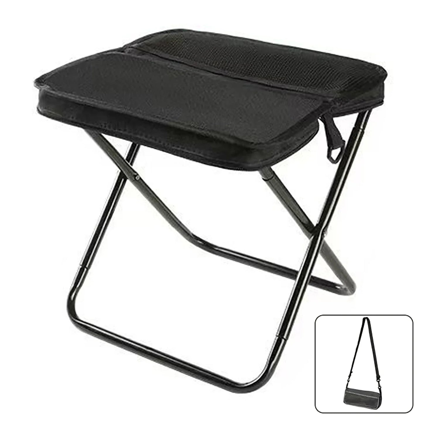 Portable Folding Camping Stool with Carry Bag | 265 lb