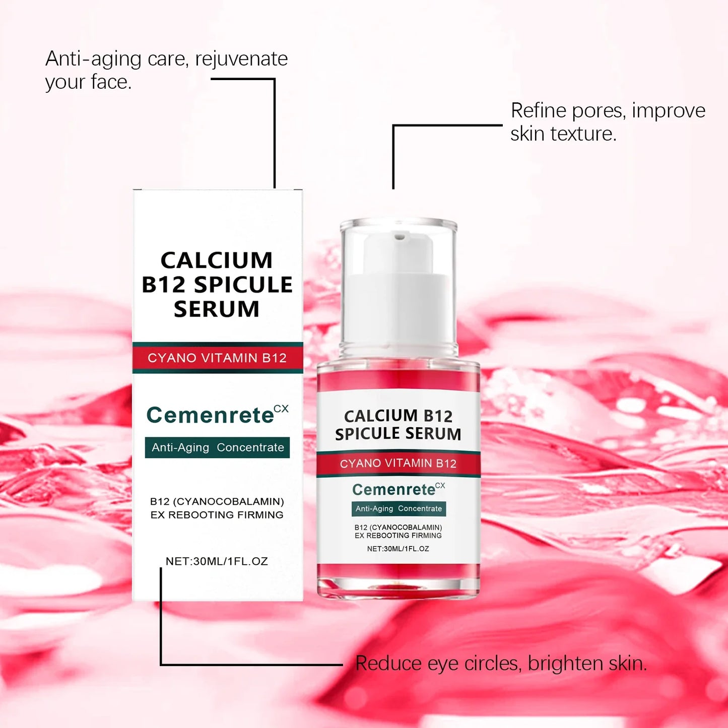 Pink Spicule Pore Tightening Anti-Aging Face Serum | Unisex