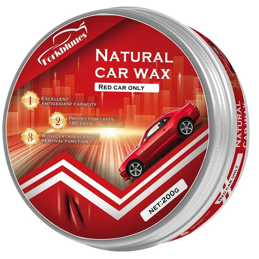 Red Color Car Wax Crystal Plating Set Hard Auto Wax Paint Care Coating Tiny Scratch Repair Car Polisher with Sponge Peaceful Pleasures Health and Wellness