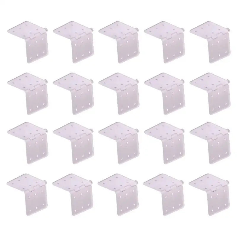 20pcs Nylon Fixed Wing Hinges for RC Model Aircraft Builds
