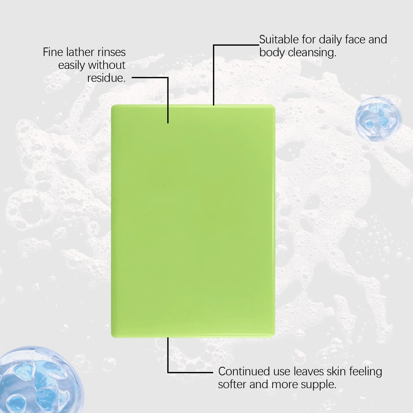 OceAura Lemongrass Exfoliating Soap – Herbal Moisturizing Bar