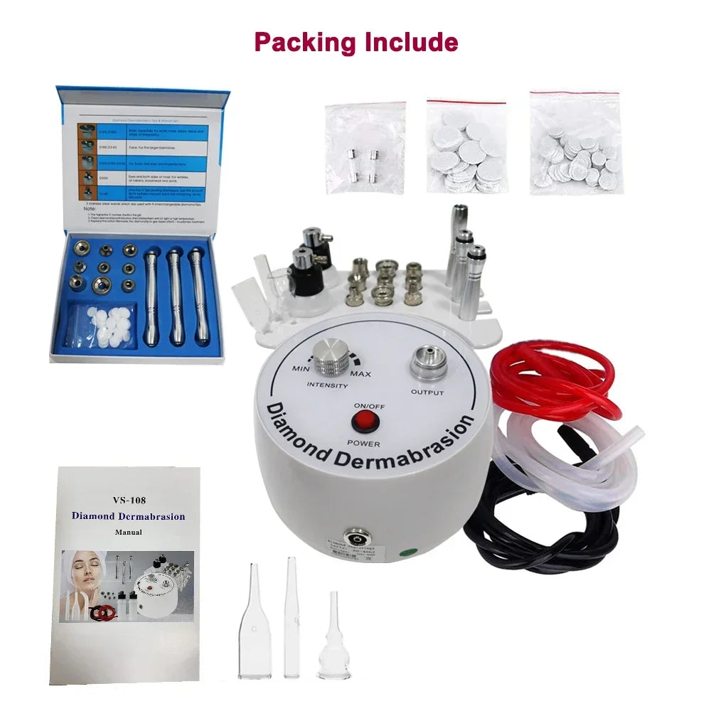 VamsLuna 3-in-1 Diamond Microdermabrasion Machine | Home Use