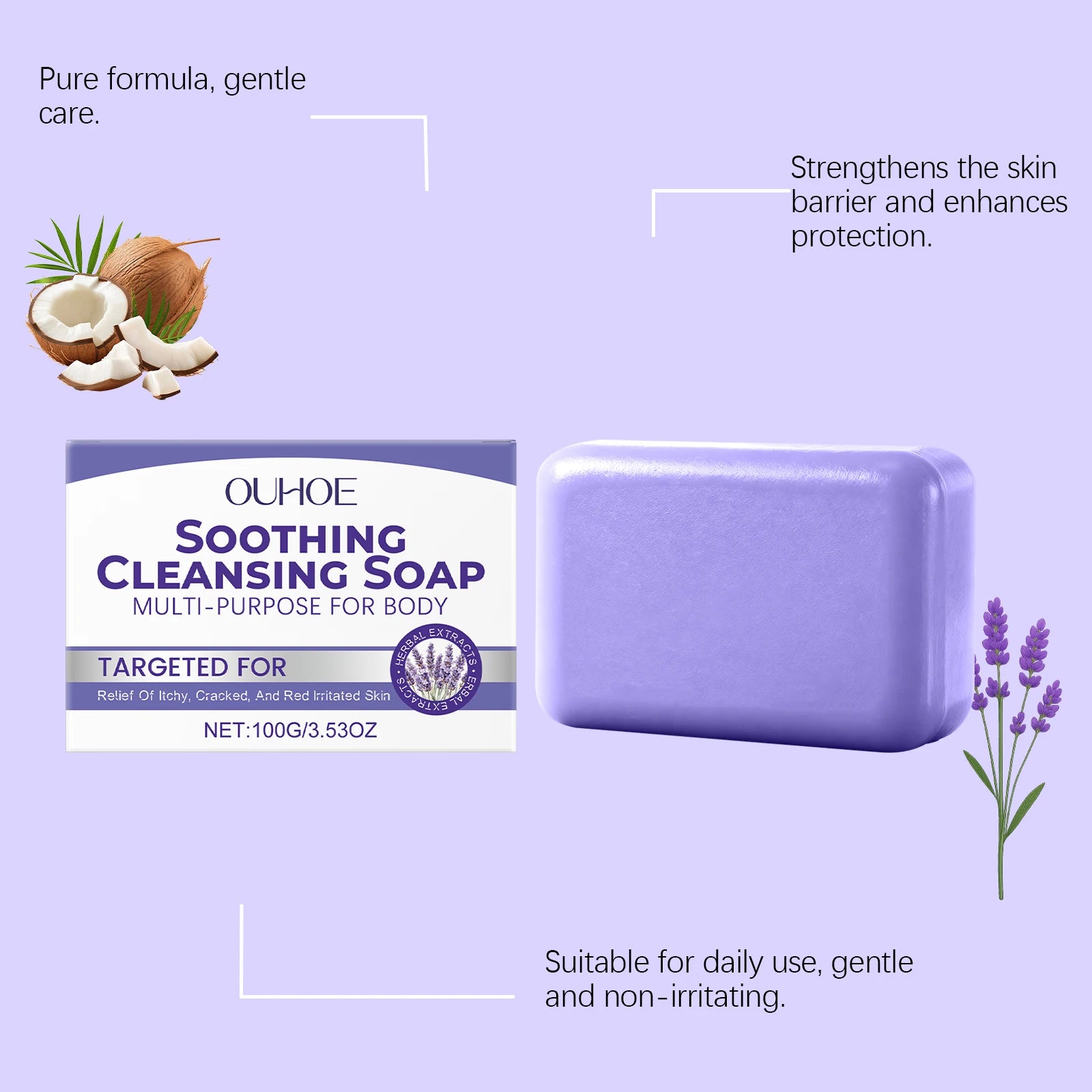 Herbal Cleansing Soap – Moisturizing, Antimicrobial Body Bar Herbal Bar Soap Peaceful Pleasures Health and Wellness