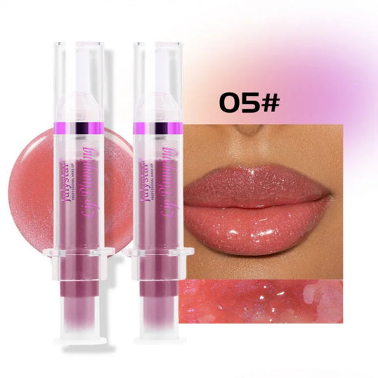 2-Pack Pearlescent Lip Oil Gloss – Moisturizing Glitter Glaze Lip Oil Gloss Oasis Select