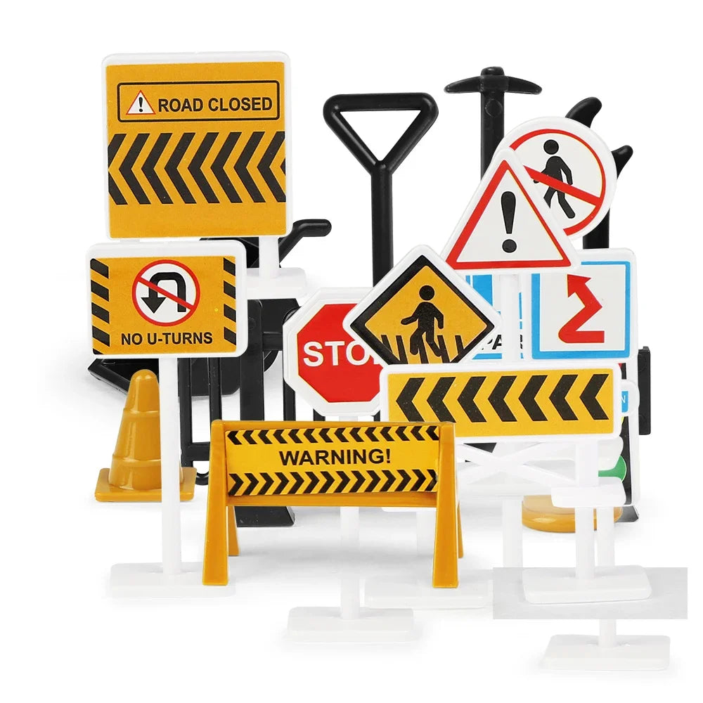 Large City Road Map DIY Scene Signs Car Parking Lot Game Children