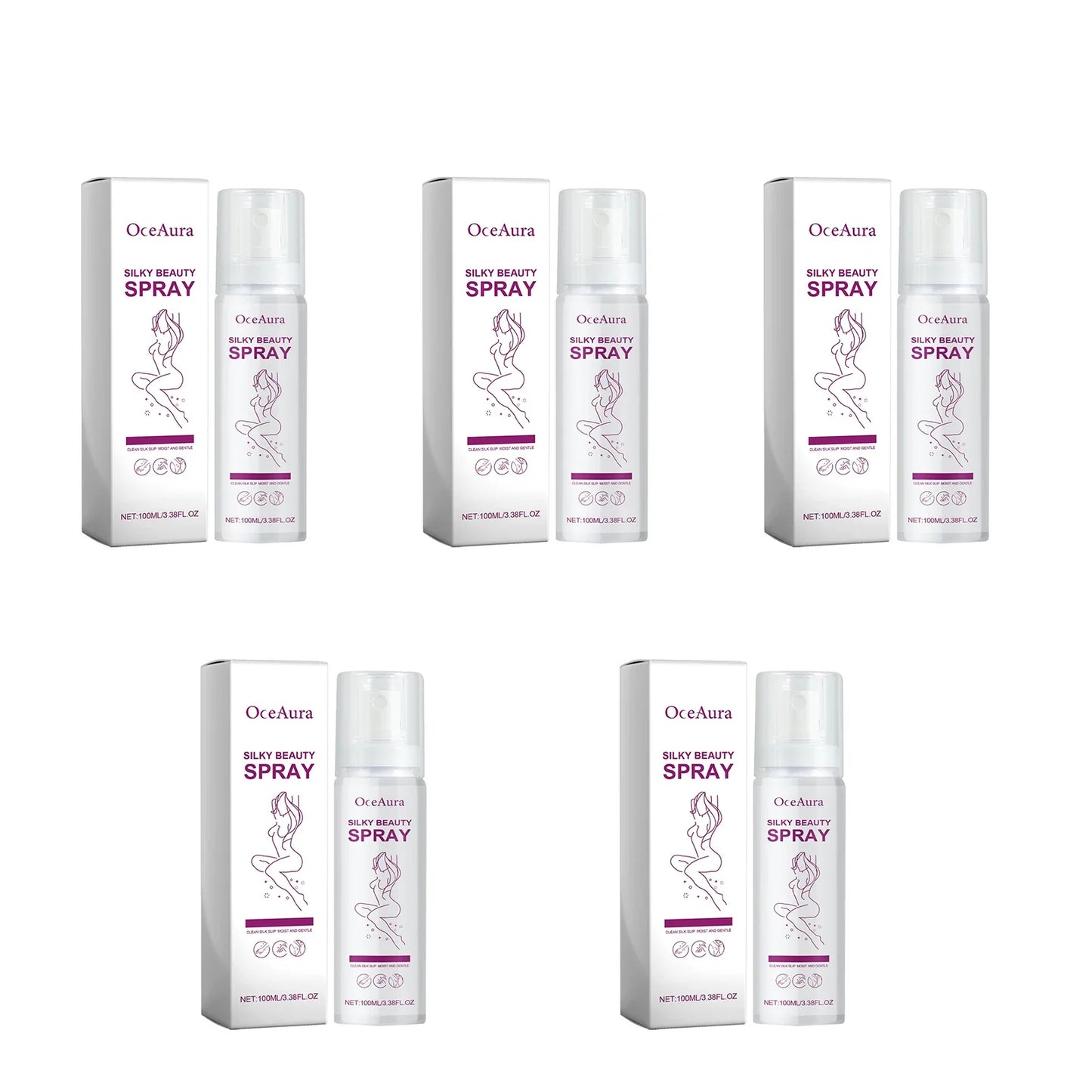 OceAura Painless Hair Removal Spray – Depilatory Mousse Cream