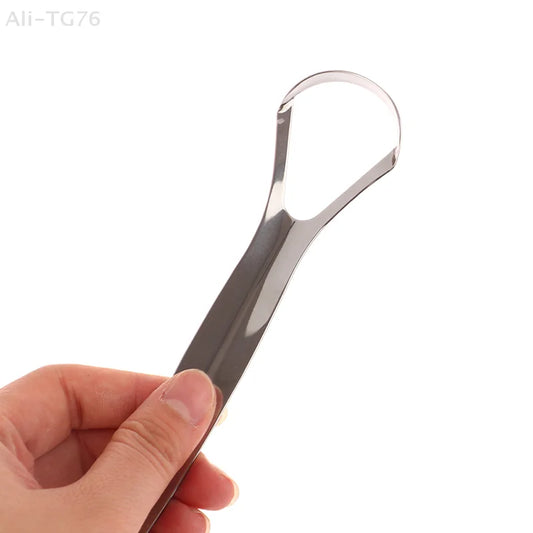 Stainless Steel Tongue Scraper | Fresh Breath Dental Tool Tongue Scraper Peaceful Pleasures Health and Wellness