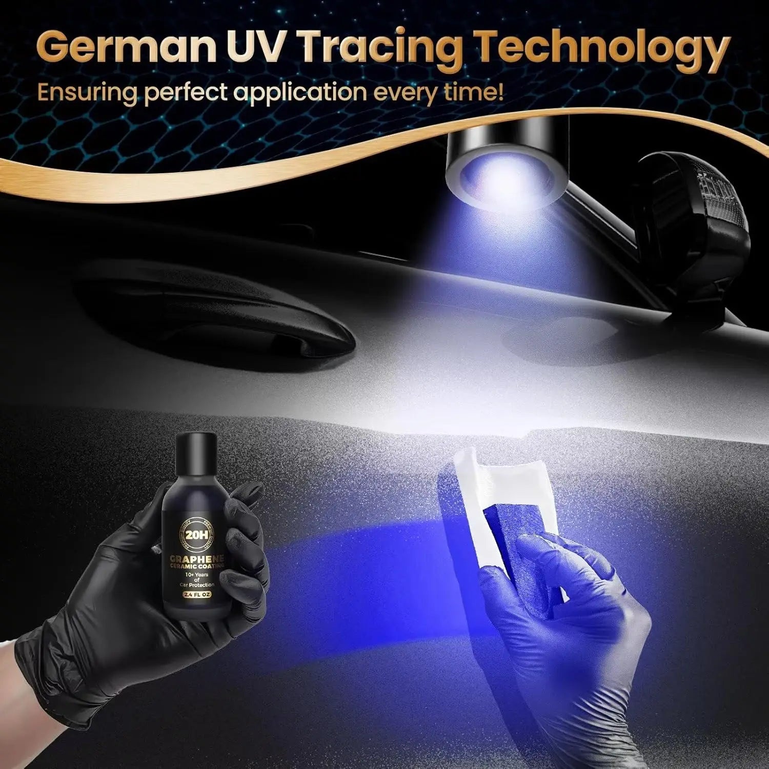 20H Advanced Nano Graphene Ceramic Coating 70ml UV Technology Extremely Hydrophobic Car Ceramic Coating Kit for Auto Detailing Peaceful Pleasures Health and Wellness