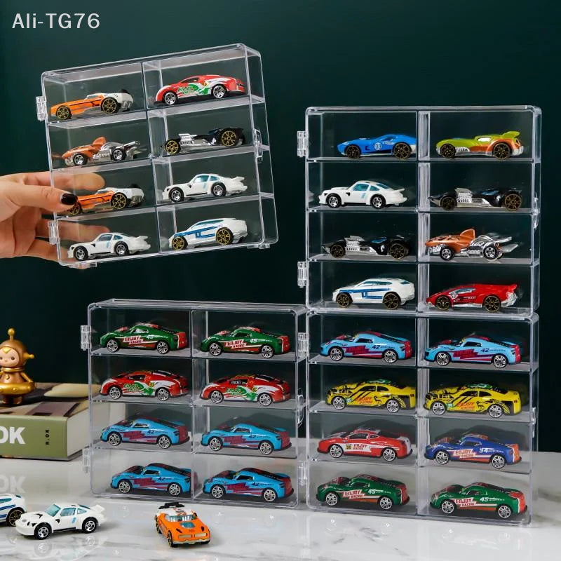 8-Grid Clear Acrylic Display Rack | Collectible Storage Stand