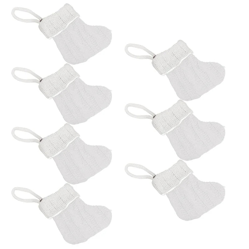 Christmas Hanging Stockings Set of 7 – Festive Holiday Décor