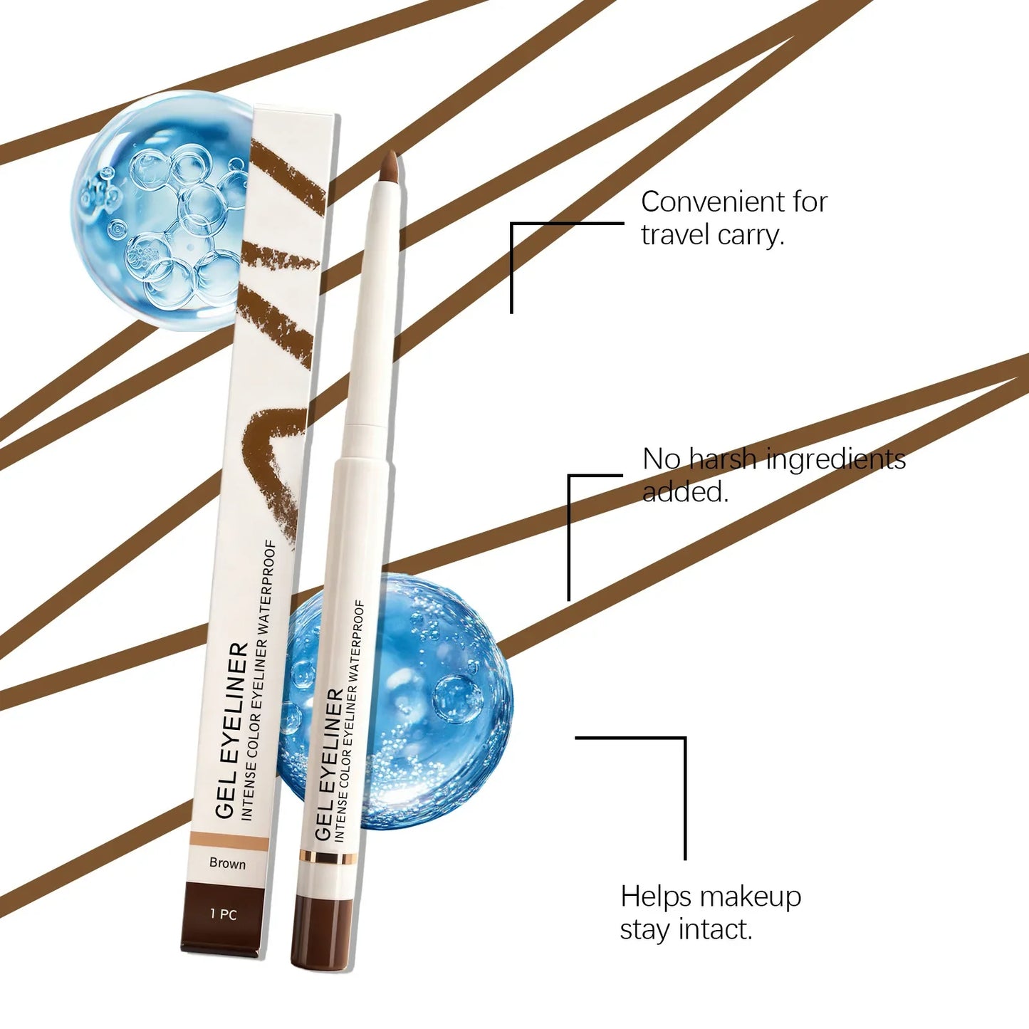 Waterproof Matte Eyeliner Pencil – Long-Lasting & Quick Dry