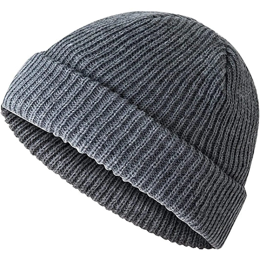Knitted Beanie for Men & Women | Warm Winter Cycling Cap Knitted Beanie Cap Peaceful Pleasures Health and Wellness Dark Gray