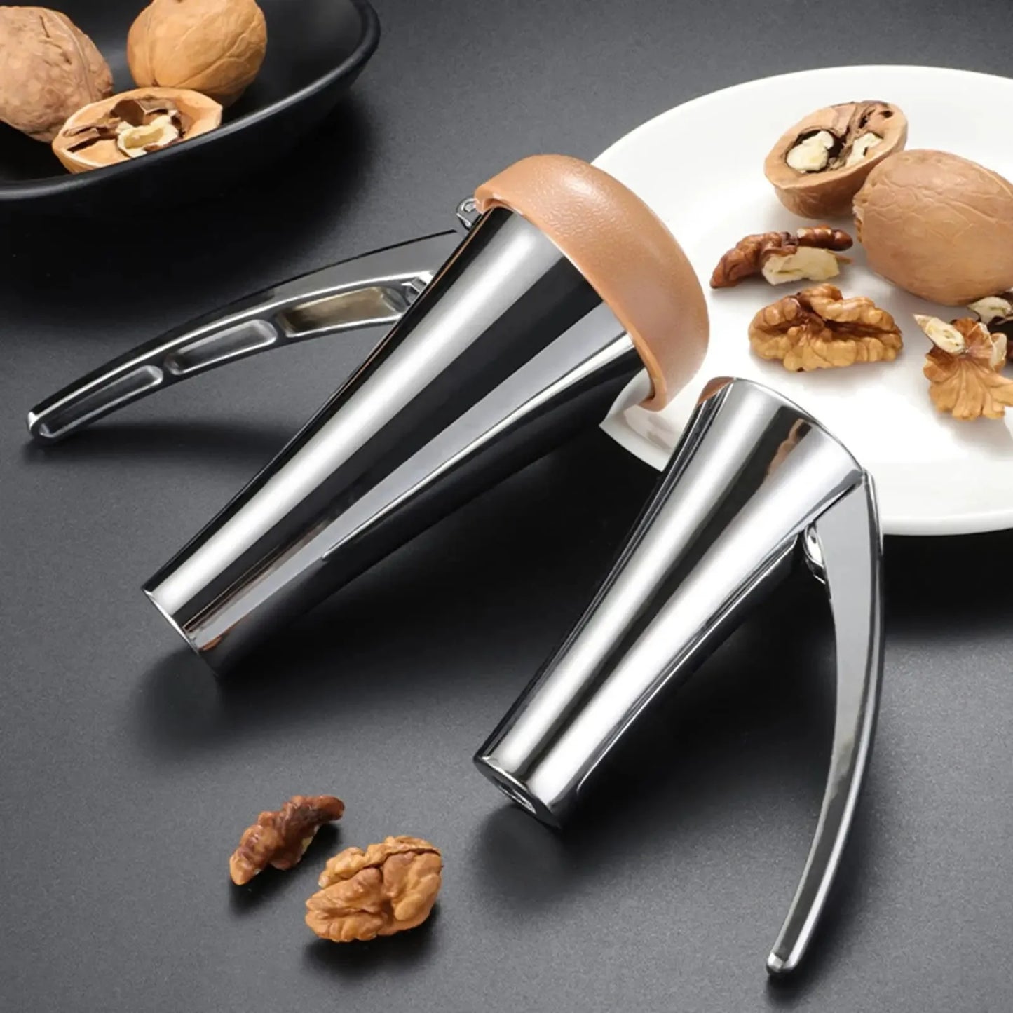 Multifunctional Walnut Clip Crack Almond Walnut Hazel Filbert Nut Kitchen Nutcracker Clip Hazelnut Crack Kitchen Tools Peaceful Pleasures Health and Wellness