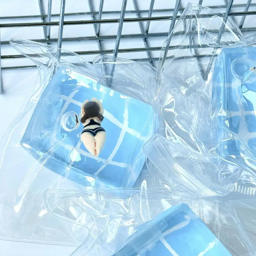 Random Cute Squishy Toy Clear Swimming Pool Squeeze Ball Creative