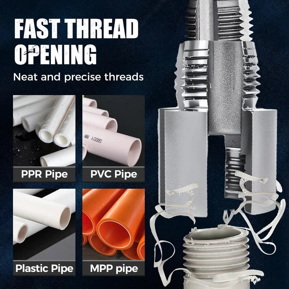 PPR/PVC Water Pipe Threader 20MM/25MM Tapping Tool Internal Thread External Thread Integrated Die Water Pipe Wire Opener Peaceful Pleasures Health and Wellness