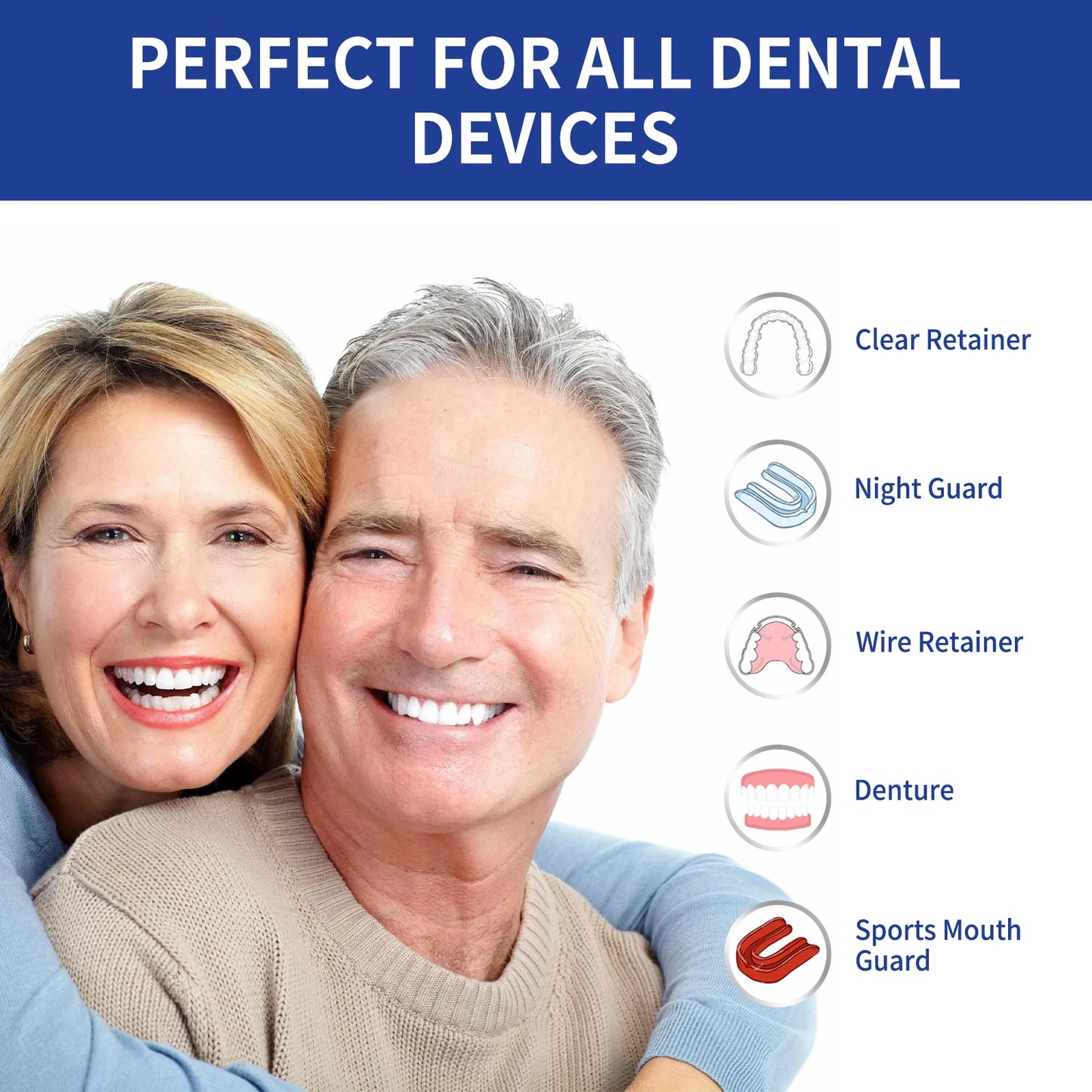 100 Denture Cleaning Tablets | Retainer & Night Guard Cleaner