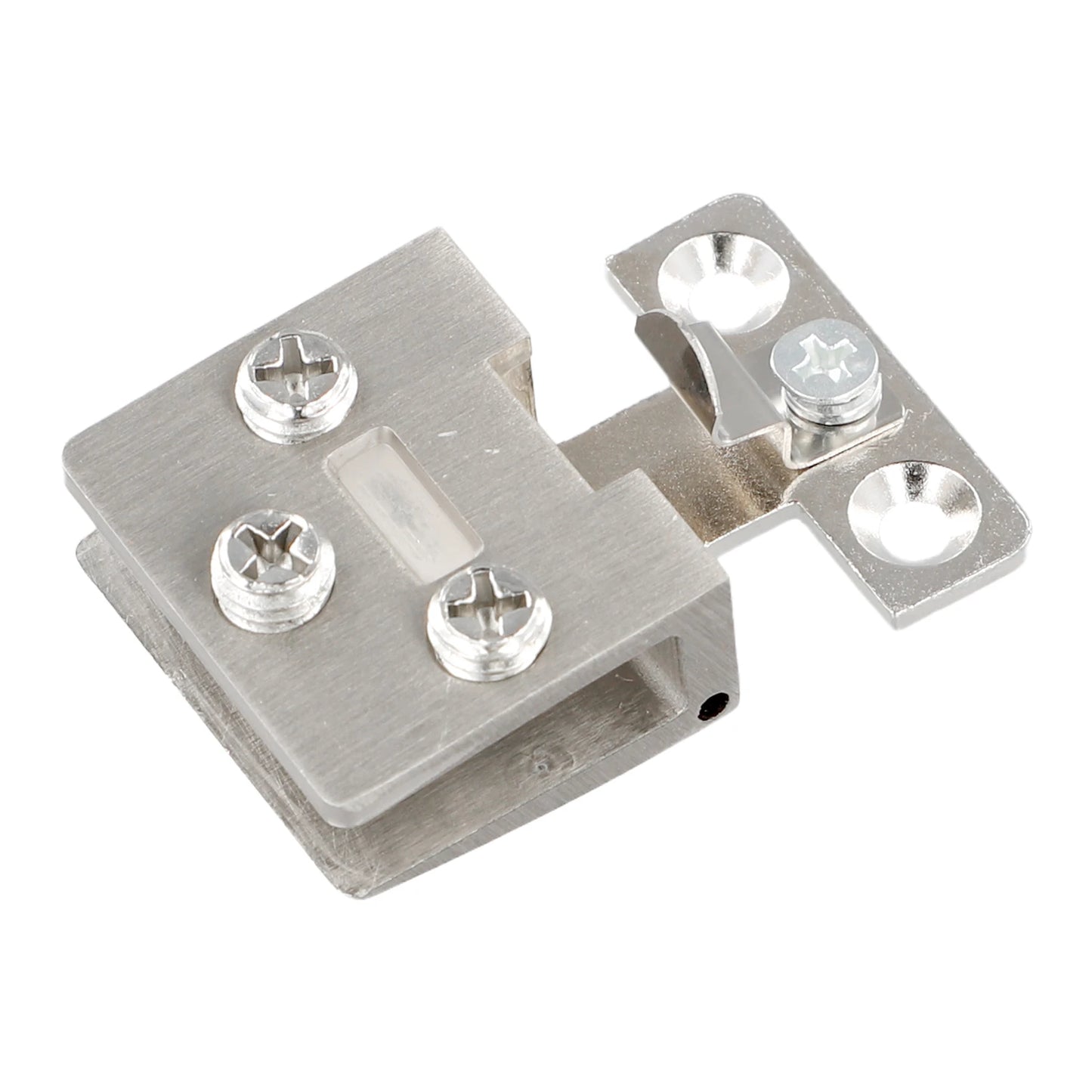 Glass Door Hinge Cupboard Display Cabinet Gate Clamp Punch-free Wine