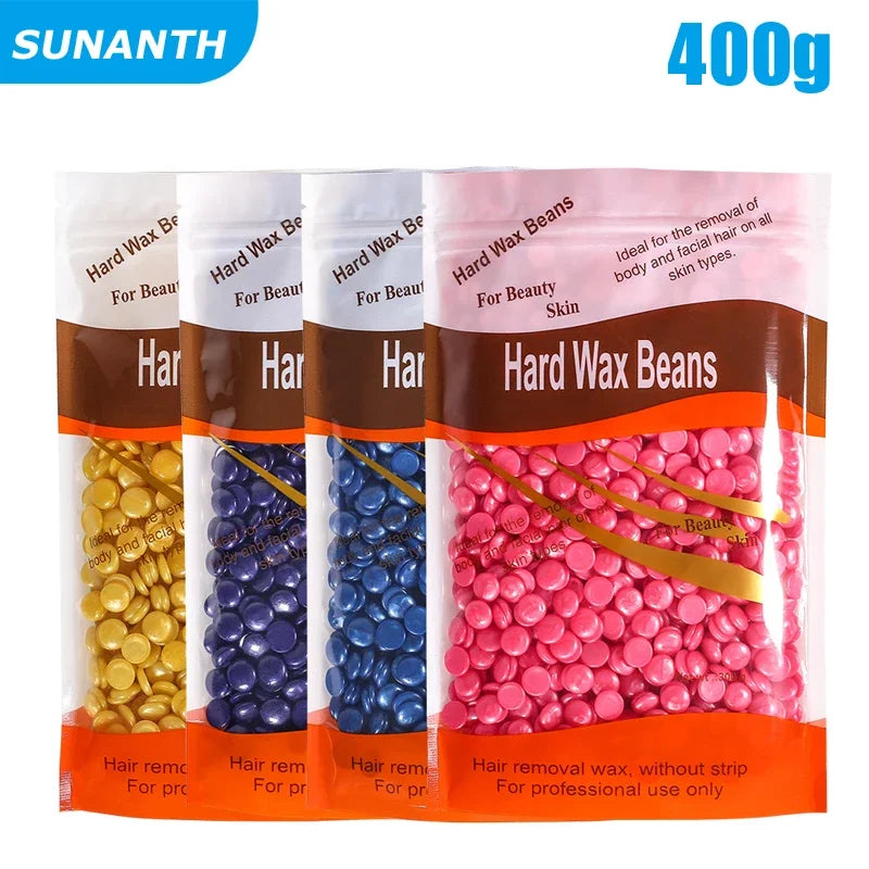 500g/400g/200g/50g Hard Wax Beans For Hair Removal Body Wax Heater Kit Waxing Wax Beans For Hair Removal Wax Heater Kit Peaceful Pleasures Health and Wellness