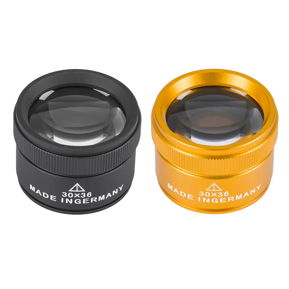 30X Magnifying Glass K9 Optical Lens Monocle Magnifier LED Illuminated Magnifier Eye Lens Watch Repair for Coin Stamps Loupe Peaceful Pleasures Health and Wellness