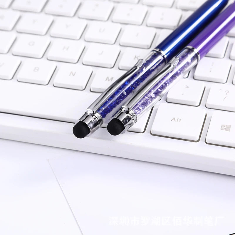Diamond Ballpoint Pen Stylus For Touch Screen Pen Universal Tablet Touch Pencil For Phone Accessories Electrostatic Touch Pen Peaceful Pleasures Health and Wellness