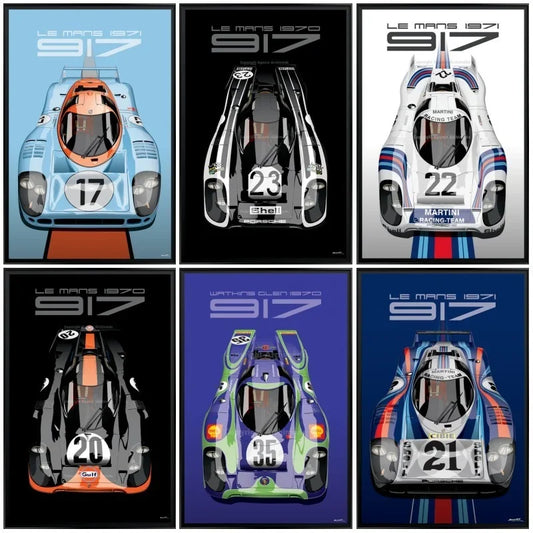 Le Mans 917K Martini Racing Canvas Wall Art Poster Print Canvas Wall Art Peaceful Pleasures Health and Wellness