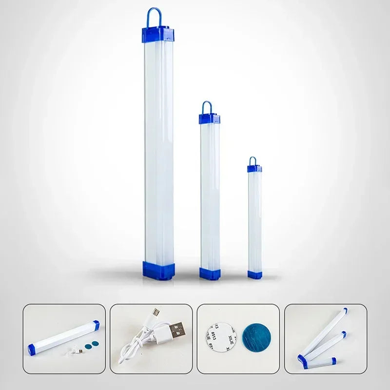 LED Magnetic Work Light – Rechargeable Bar Lamp with Hooks