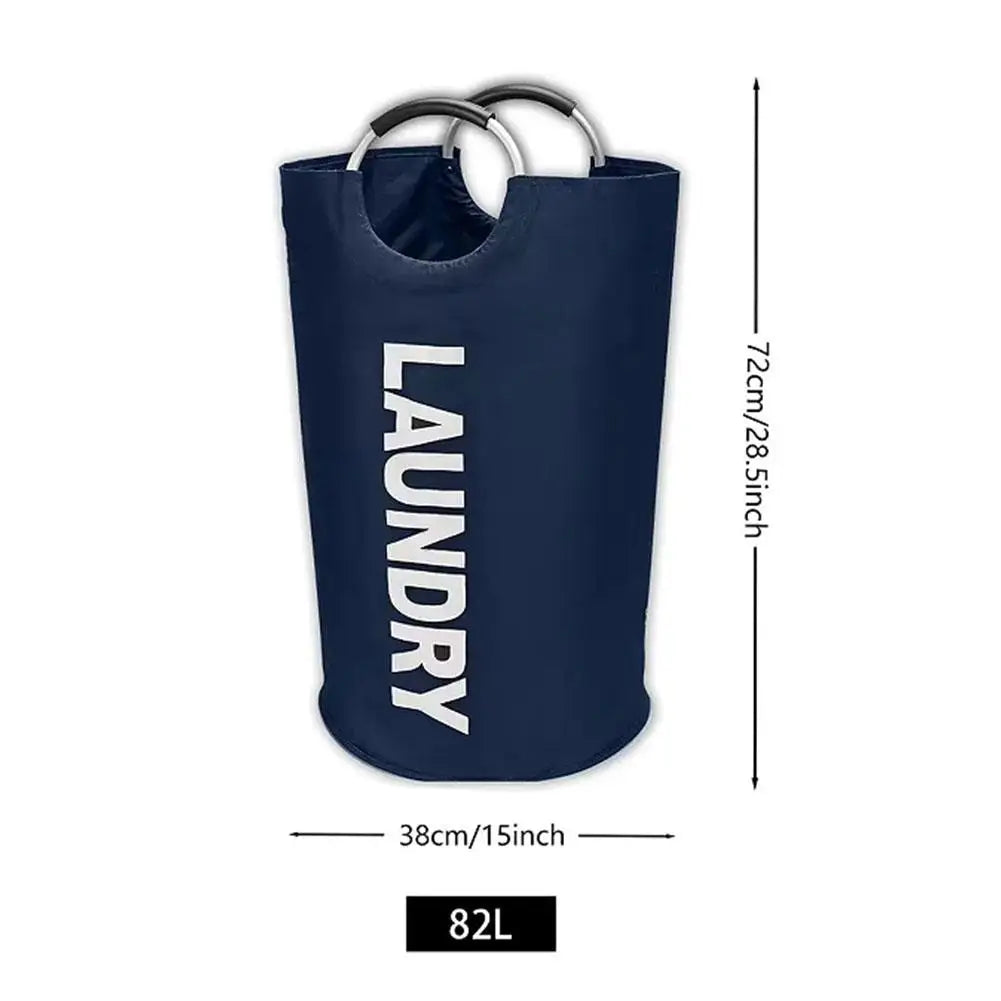 Durable Large Capacity Bag Foldable Oxford Fabric Laundry Hamper Storage Basket With Handles Portable Clothes Shopping Tote Bag Peaceful Pleasures Health and Wellness