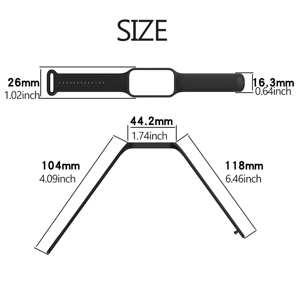 2-in-1 TPU Case & Silicone Band for Amazfit Band 7 Sport Strap Peaceful Pleasures Health and Wellness
