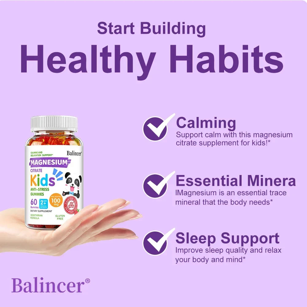 Balincer Magnesium Citrate Gummies – Sleep, Heart & Bone