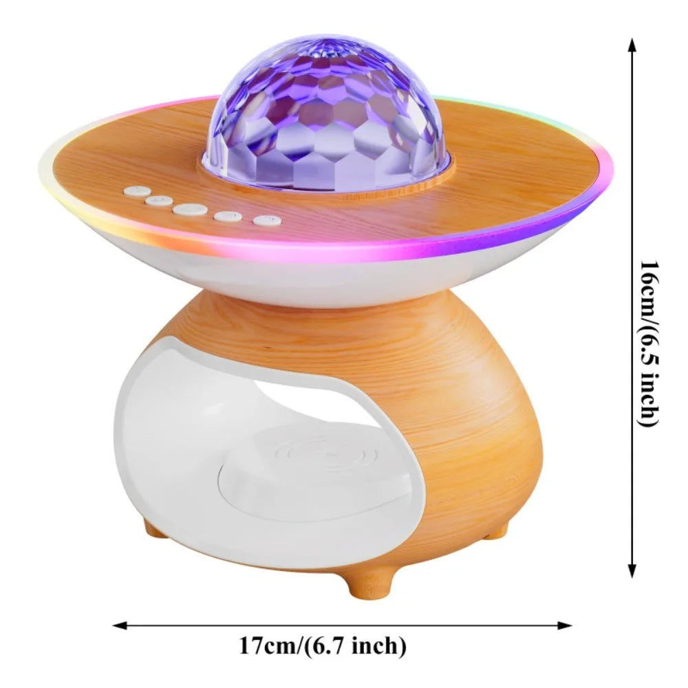 RTONTR Wireless Charging Night Light Desk Lamp with Projection