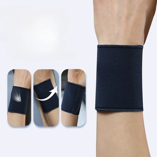 Soft Polyester Sports Wrist Guard for Men & Women | Wrist Cover Sports Wrist Guard Peaceful Pleasures Health and Wellness Blue