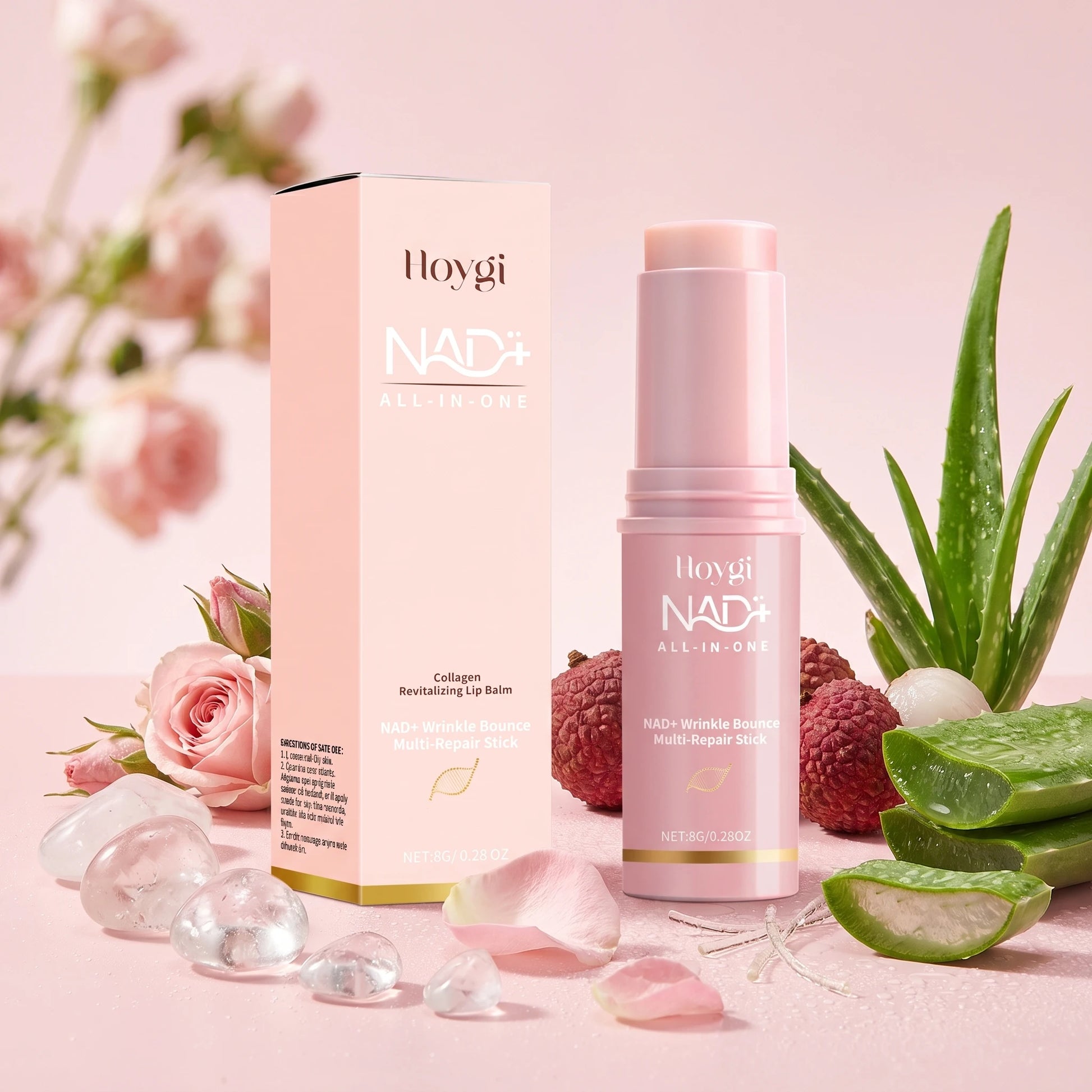 Nad+ Multi-repair Stick for Face & Lips, Hydrating Moisturizing Skin Fade Fine Lines Improve Dullness Skin Brightening Skin Care Peaceful Pleasures Health and Wellness