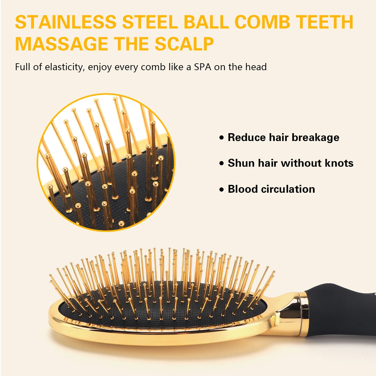 Massage Scalp Air Cushion Comb Salon Anti-static Tangled Hair Brush Barbershop Household Hairdressing Styling Tools Accessories Peaceful Pleasures Health and Wellness
