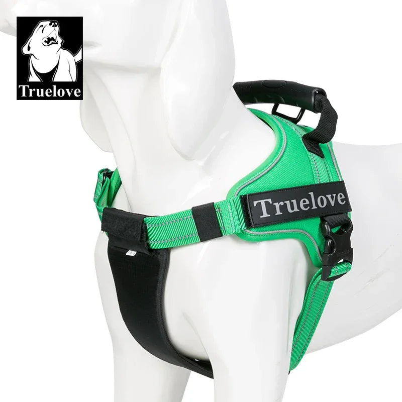Truelove Dog Harness No-Pull Reflective Stitching Night Visibility Outdoor Adventure Big Dog Harness Match Puppy Vest TLH5753 Peaceful Pleasures Health and Wellness