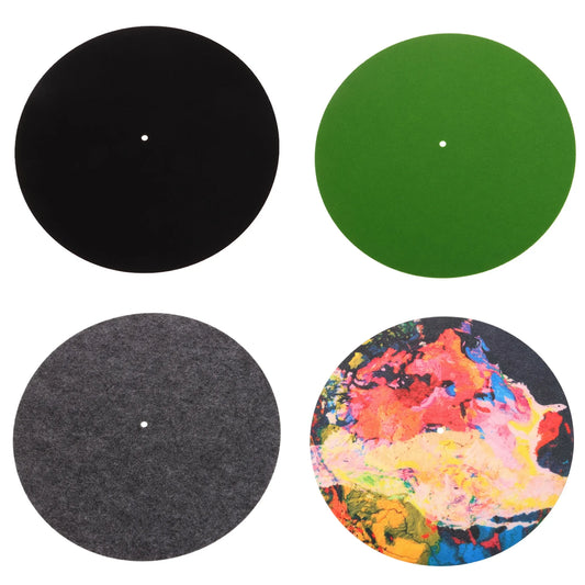 295cm DIY Thick Turntable Mats Printed＆Solid Color CD Anti Slip Pad Felt Turntable Platter Mat For LP Vinyl Record Audio Replace Peaceful Pleasures Health and Wellness