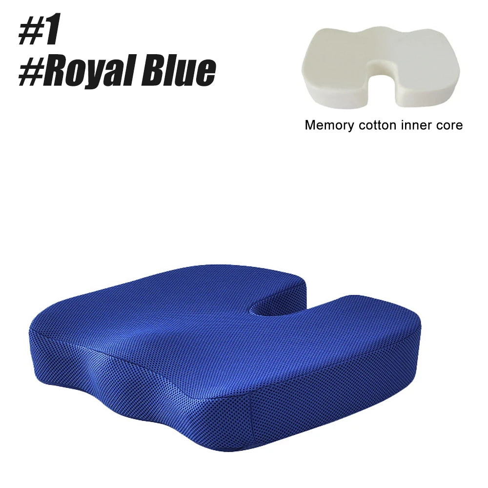 WEFITON Memory Foam Seat Cushion – Tailbone & Sciatica Relief Memory Foam Seat Cushion Peaceful Pleasures Health and Wellness 1-Royal Blue-1PCS