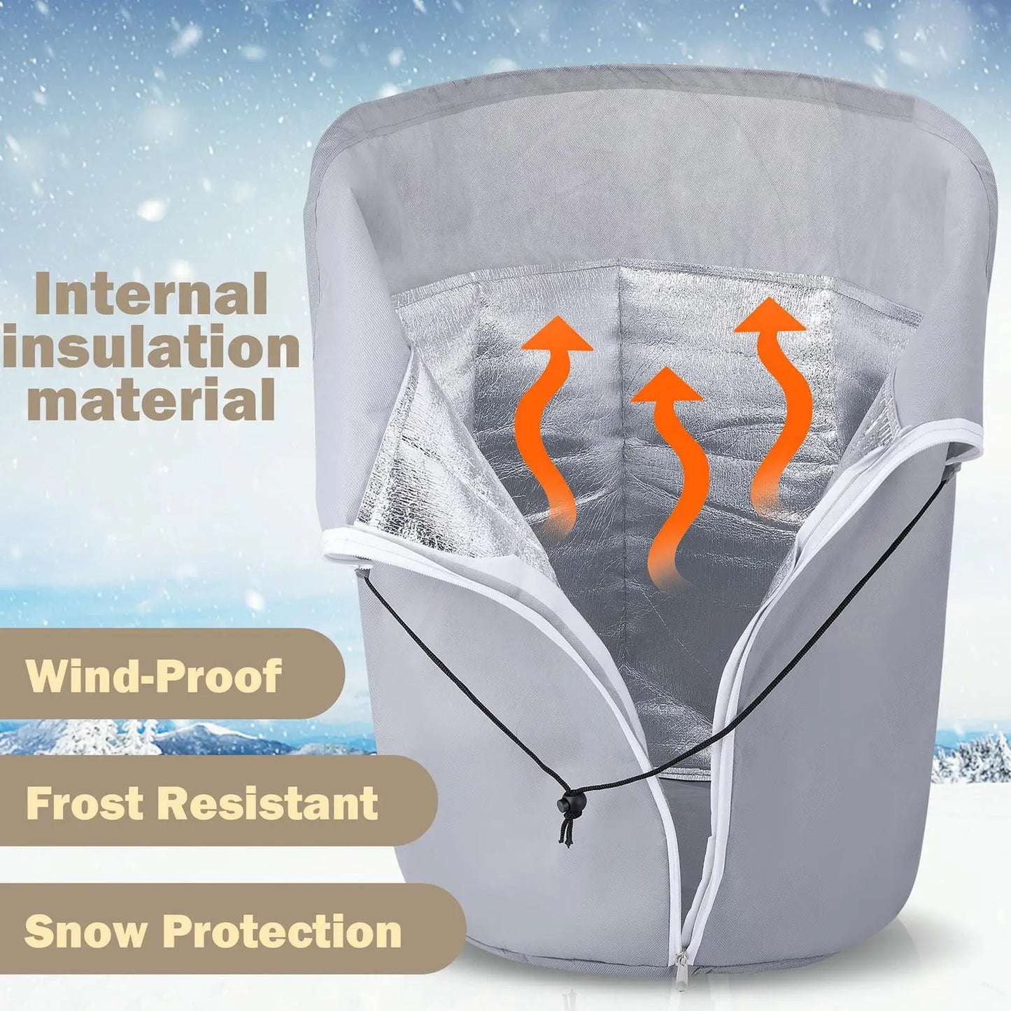 Winter Plant Pot Cover – Frost & Insulation Protection Bag