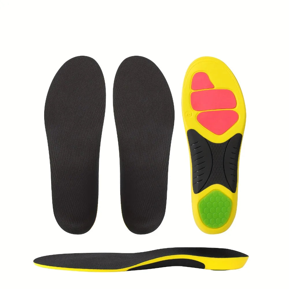 1pair Sports Insoles for Basketball Running Jogging, Premium PU Sport Insoles Heel Cushion & Shock Absorption Cushioning Inserts Peaceful Pleasures Health and Wellness