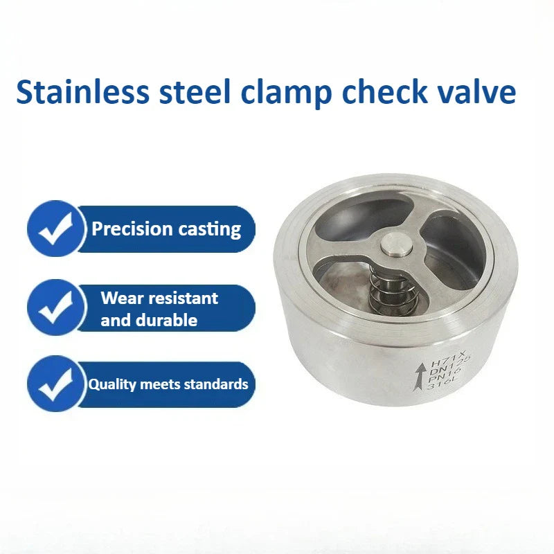 304 Stainless Steel Clamp Check Valve DN15–DN50 H71W-16P