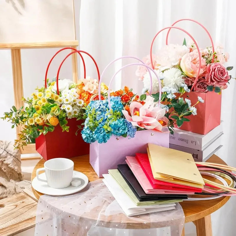 Reusable Waterproof Floral Gift Tote Bags | Wedding & Party