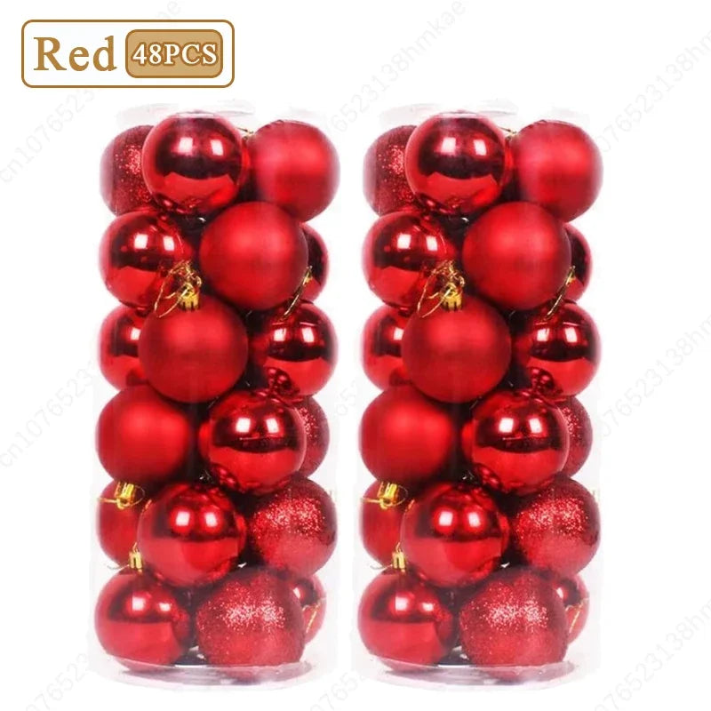 24-Pack Shatterproof Christmas Ball Ornaments | Multicolor Baubles