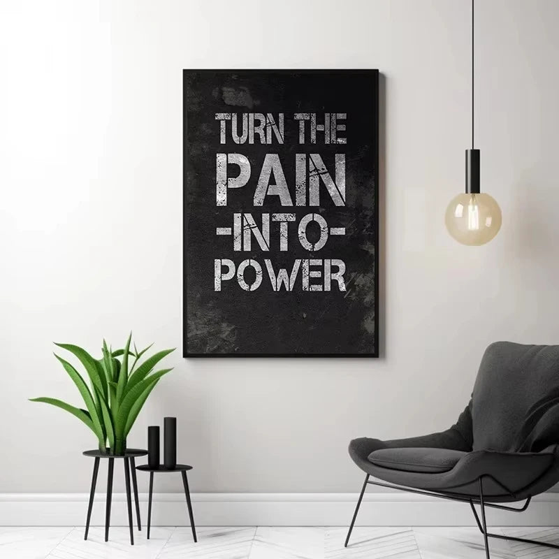 Inspiration Black Background Poster Canvas Printing Nobody Cares Work Harder Wall Art Decor Quotes Bar Home Room Wall Decoration Peaceful Pleasures Health and Wellness