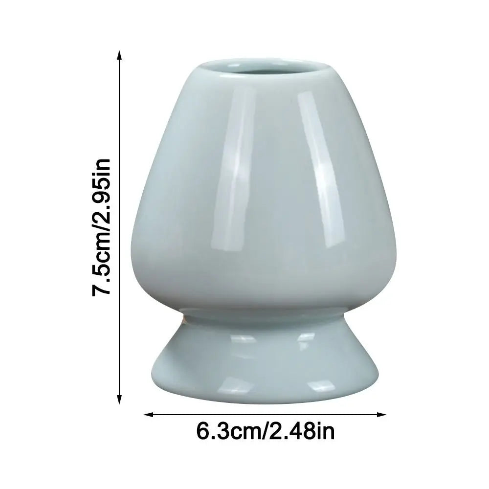 Ceramic Matcha Chasen Holder | Bamboo Whisk Stand for Tea Set