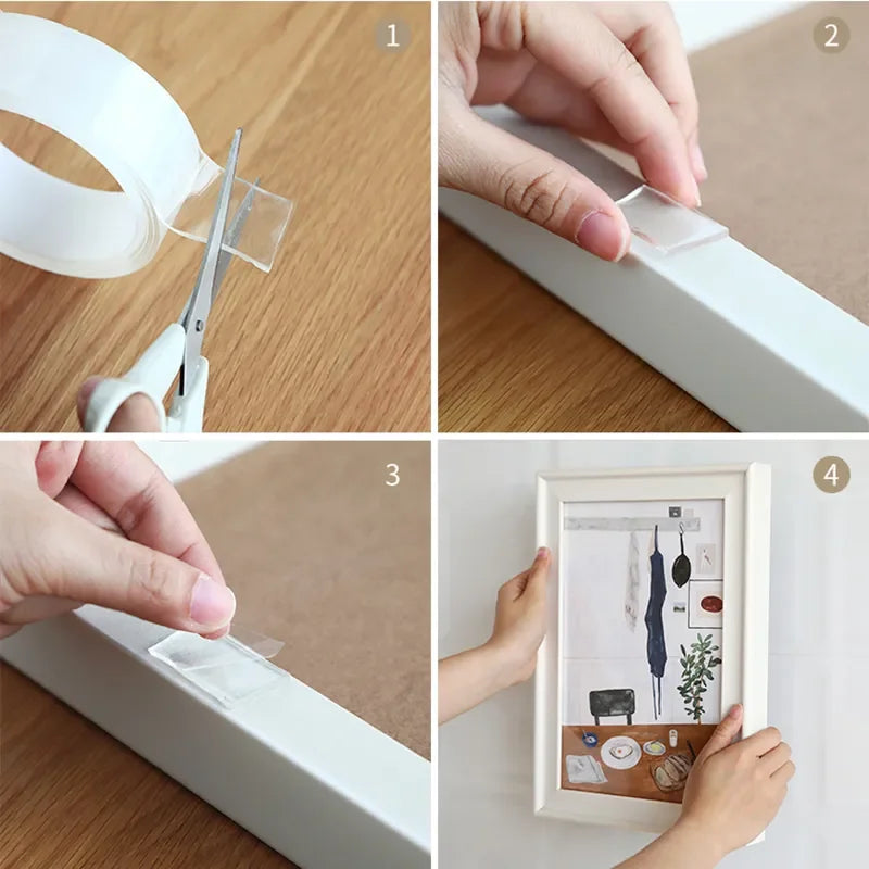 Nano Tape Double Sided – Reusable, Waterproof & Transparent