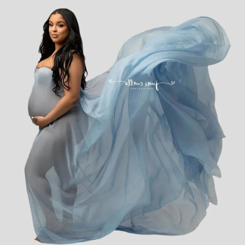 Maternity Chiffon Fabric Draping Maternity Sheer Silky See Through Photo Photography Shoot Prop Drape Peaceful Pleasures Health and Wellness colors 6 1.5X6 M