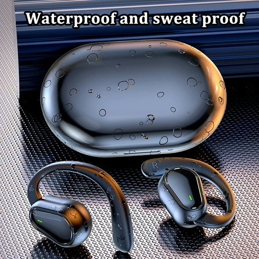 Bluetooth 5.3 Headphones Ear Hook Earphones Wireless Earphones HiFi Stereo Waterproof Headset Noise Reduction Earbuds for Xiaomi Peaceful Pleasures Health and Wellness
